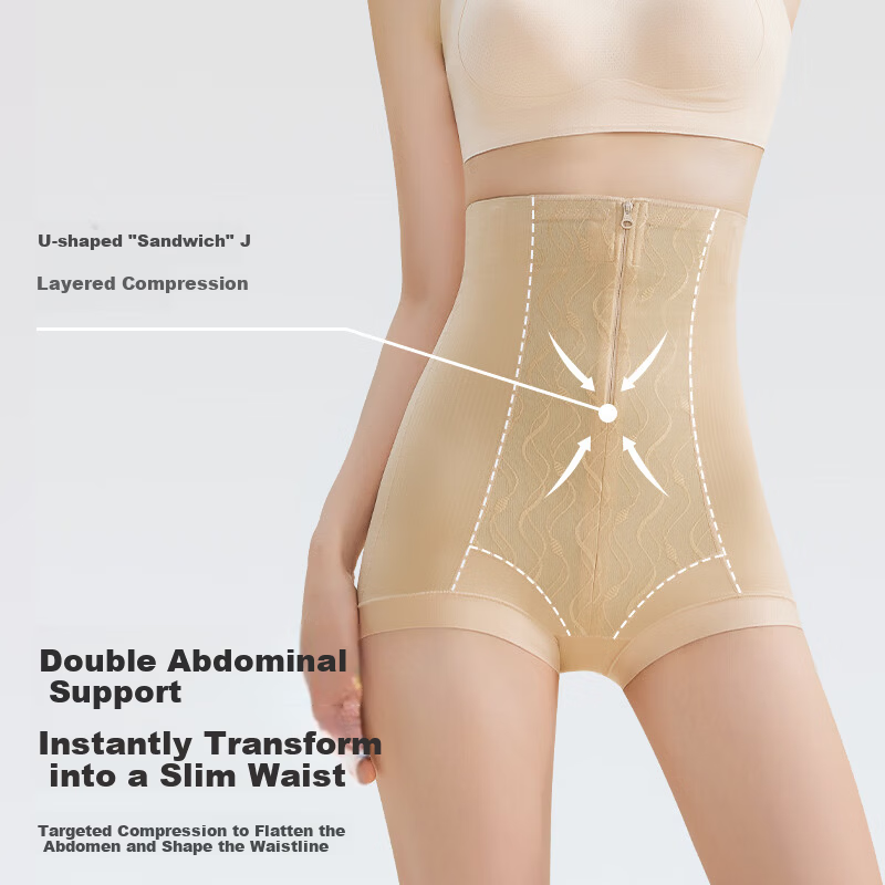 GRACEWELL High Waist Tummy Control Butt Lifting Pants for Women, Strong Abdomen Shaping, Postpartum Body Shaping Waist Cincher Hip Lifting Underwear, Black XL