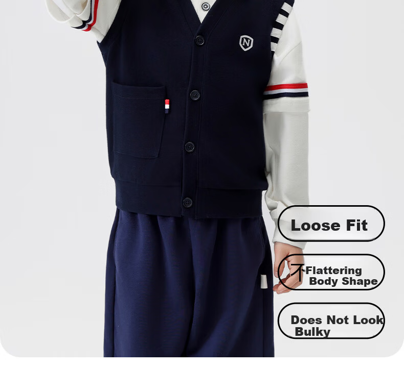 Nubiwear Boys' Vest Kids' Sleeveless Jacket Spring Outerwear for Boys 8