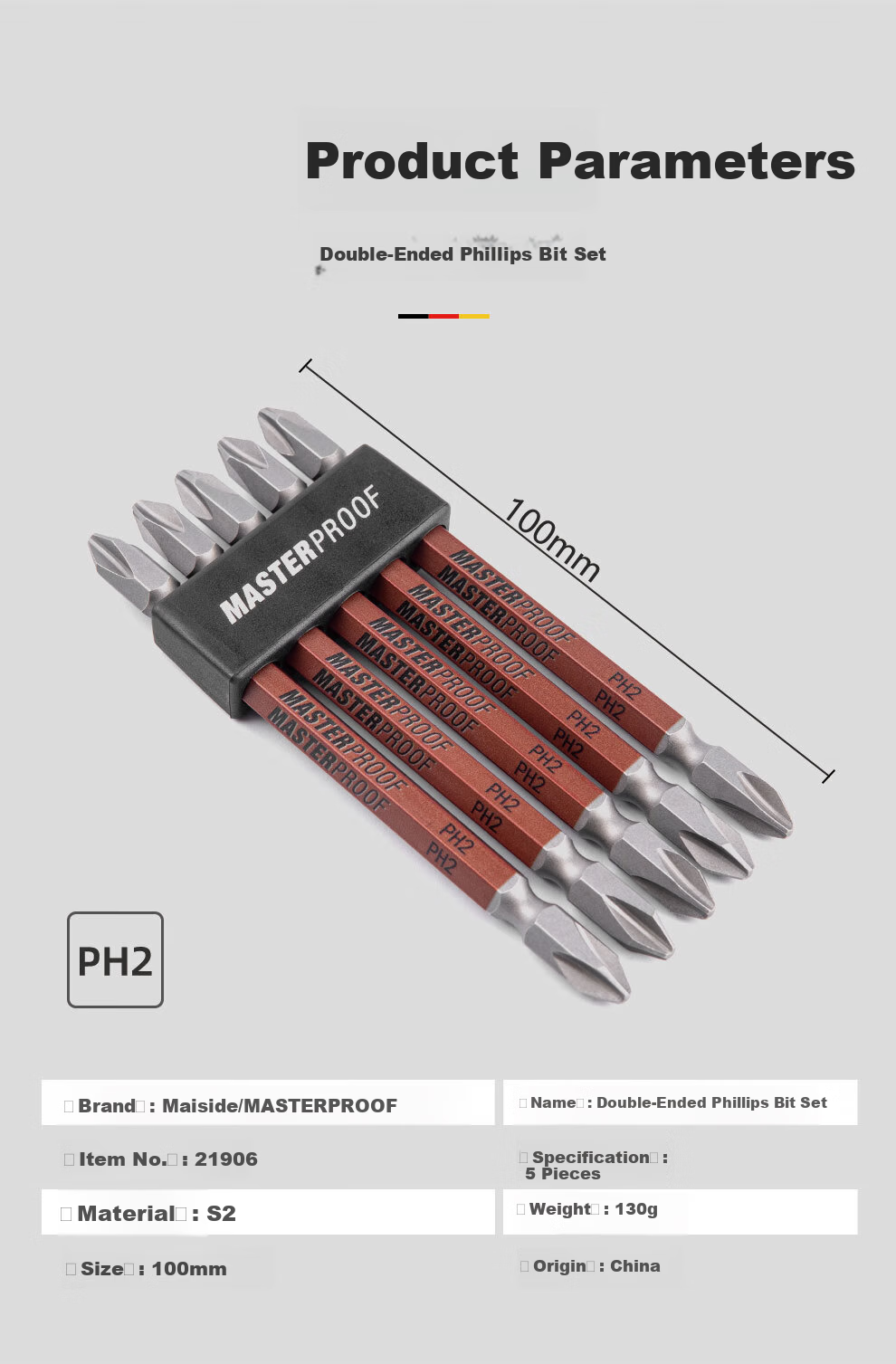 MASTERPROOF Ratchet Wrench, Hexagonal Strong Magnetic Short Screwdriver Head S2 Set, Ultra-Short Electric Screwdriver, Magnetic Hexagonal 9