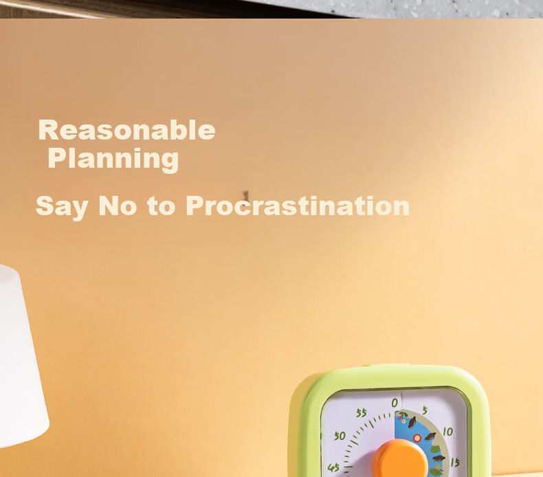 Deli Visual Timer, Student Self-Discipline Learning Tool, Back-To Season Time Management Device, Kitchen Timer, Baking Timer for Children - LE259 Green Gift 9