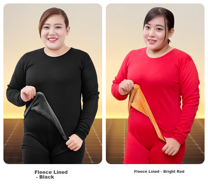 Hengyuanxiang [Large Size Zodiac Year Autumn Underwear Set] Men's Red Pure Cotton Thin Plus-Size Thermal Underwear Set for Spring And Fall 14