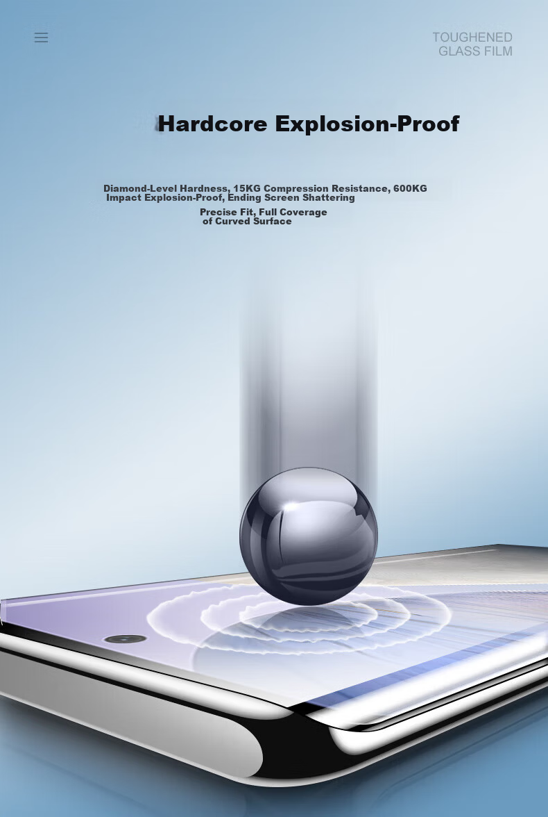 Baosou [Damage Compensation] Tempered Glass Screen Protector for Vivo X100/Vivo X100 Ultra/sUltra Curved Full Screen HD Anti-Scratch Anti-Fingerprint Film 2