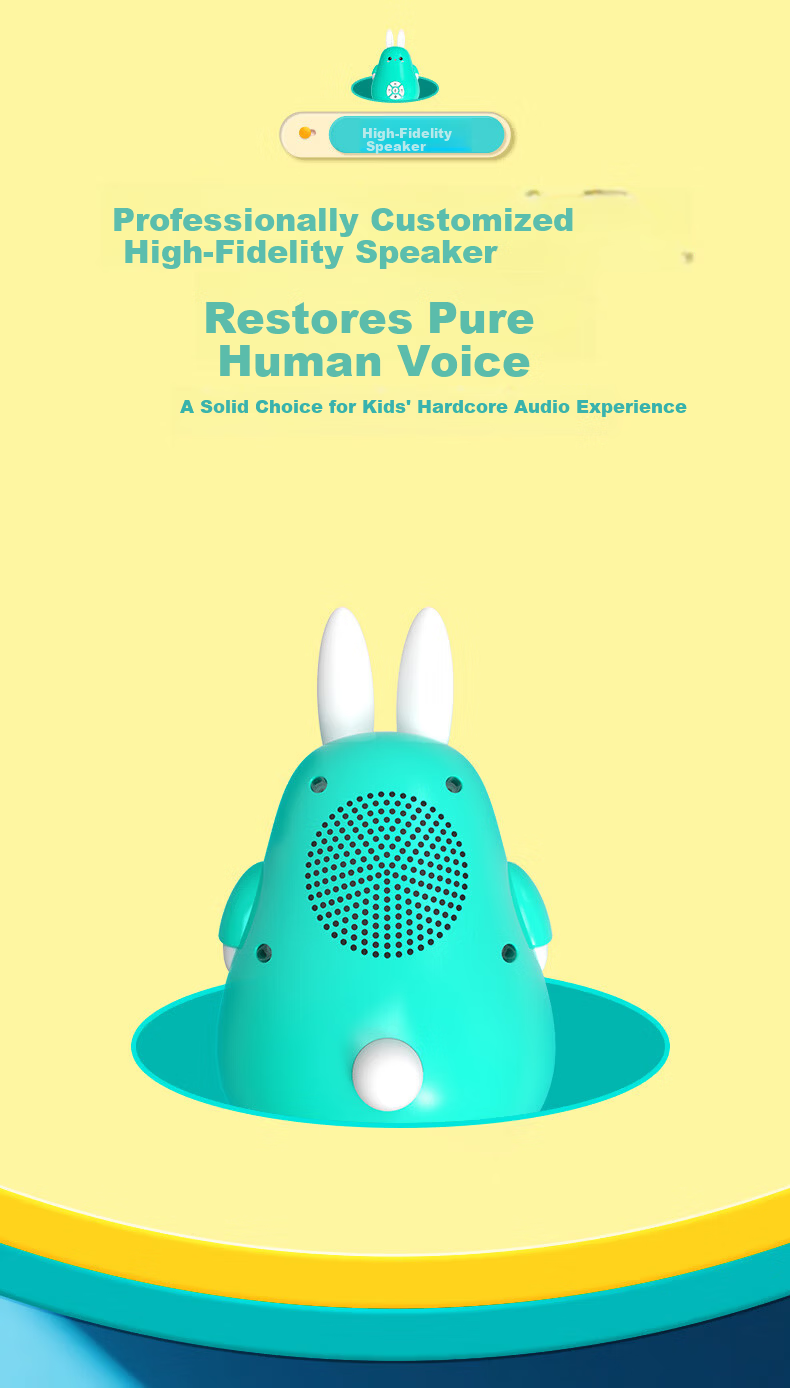 Wenquxing Story Machine AI Early Education Smart Rabbit Birthday Gift 0-6 Years Enlightenment Large Model Nursery Rhymes Stories Songs Wonderful Encyclopedia Smurfs Z2D 19
