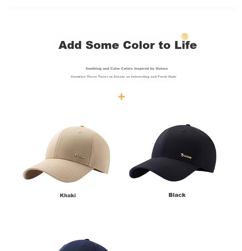 TUCANO Men's Baseball Cap Hard Top Vintage Duckbill Cap Women's Four-Season Outdoor Sports Fishing Sunshade Sun Protection Hat 7