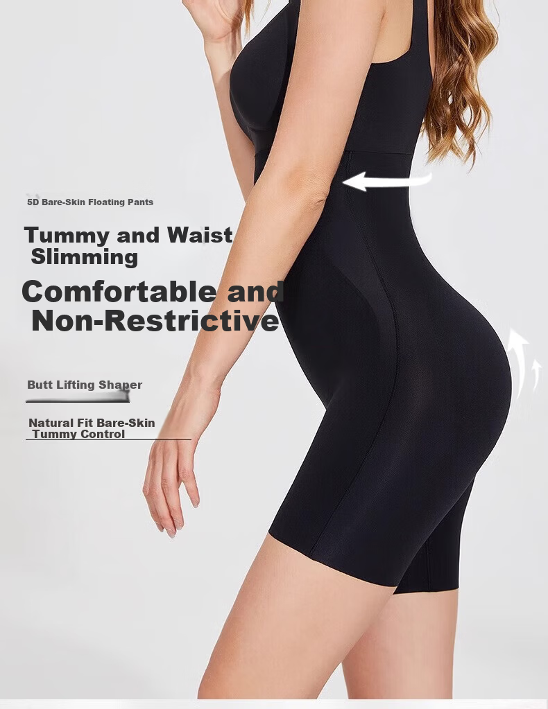 GRACEWELL 5D Shaping Floating Pants Hip Lifting Waist Slimming Seamless High Waist Slimming Body Shaping Base Underwear Nude L 1