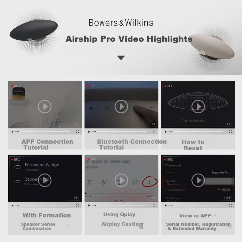 Bowers & Wilkins Zeppelin Pro 6th Gen Wireless HiFi Active Bluetooth Speaker B&W Desktop Audio Dawn Gold 2