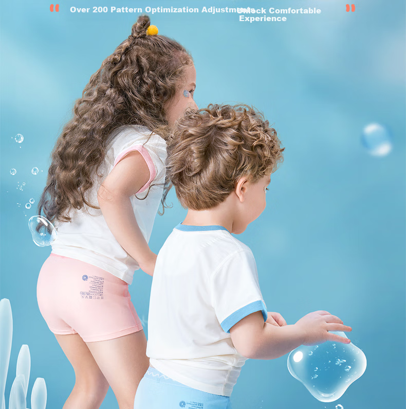 Q21 Children's Antibacterial Underwear [Women's Triangle], Souffle Rice/bright Green, Size 150 [Weight Approximately 68-80 Jin] 15