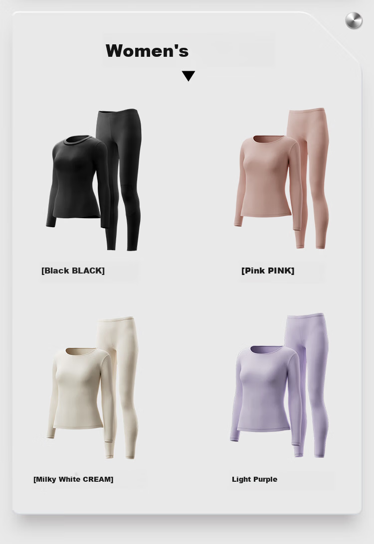 HLA [Chen Zheyuan's Choice] Thermal Underwear for Men, 230g Double-Sided Fleece, Antibacterial Heating Patch, Autumn Top And Bottom Set 33