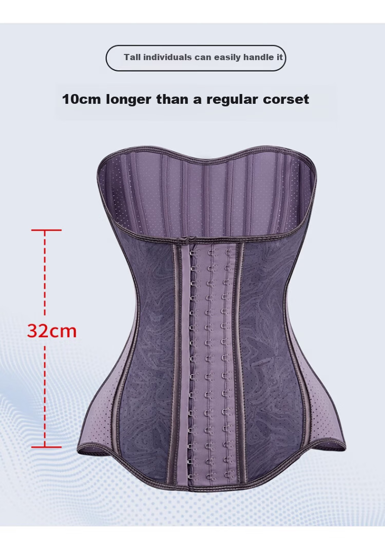 GRACEWELL Strong Abdominal Binder Slimming Summer Thin Waist Trainer for Prolonged Sitting Waist Support Fitness Waist Belt Purple M 6