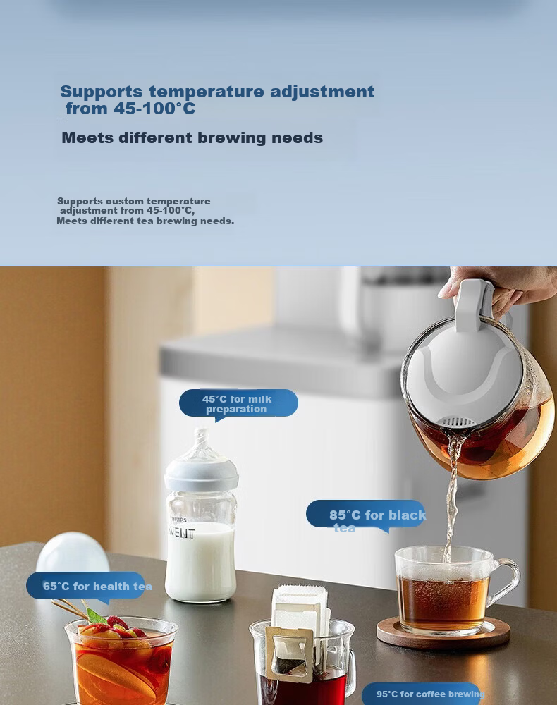 PHILIPS Ice Cube Tea Bar Machine High-End Home One-Key Smart Bottom Water Bucket Office Water Dispenser Ice Realm T1 Fully Automatic Ice-Making Tea Bar Machine 16