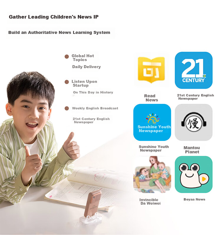 Hearing Bear T8 Listening Treasure Learning Companion MP3 English Listening Practice Portable Repeater Recorder Study Device Speaking and Listening Pocket Portable Learning Machine Green 64GB 24