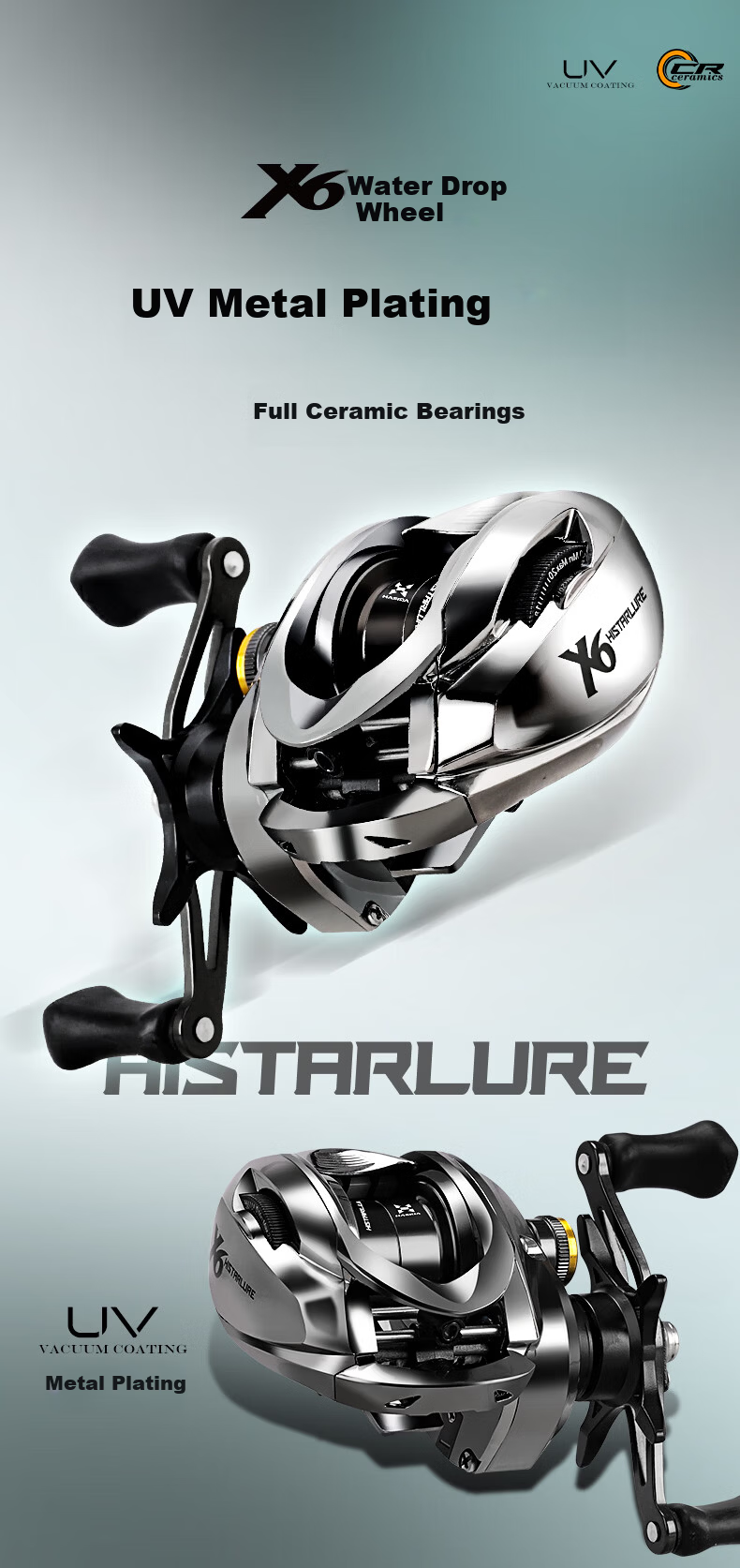 HISTAR Butterfly Custom Edition Micro Lure Fishing Rod 1.5m UL + X6 Spinning Reel + Line Bait 5