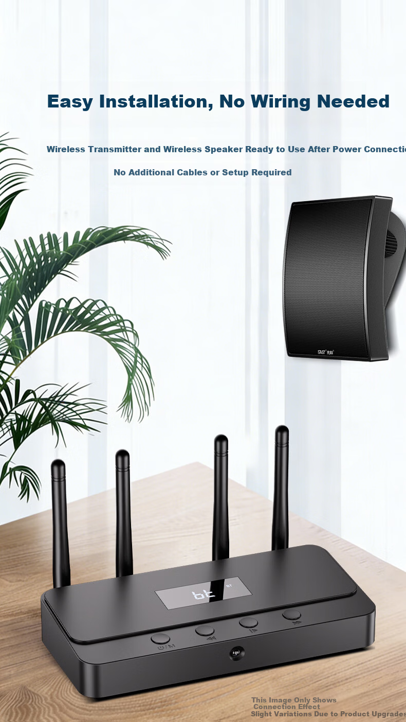 SAST Wireless Wall-Mounted Speaker Set Bluetooth Speaker Public Address Home Shop Conference Campus Supermarket Background Music System Host Speaker Combo One-to-Four K54 2