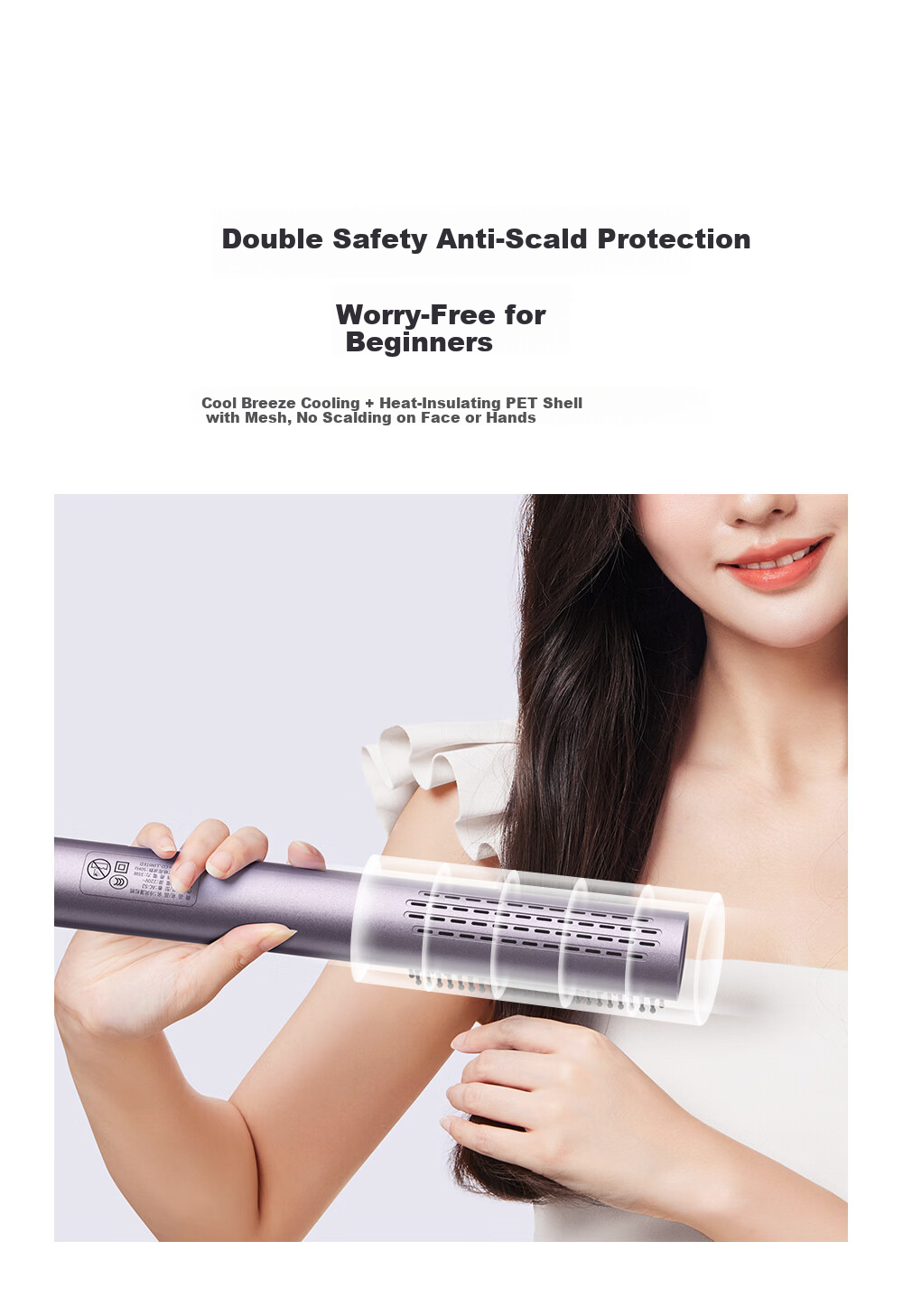 AKiracosme Steam Hair Straightening Brush Iron Dual-Use Curling and Straightening Negative Ion Hair Care Tool Damage-Free Long-Lasting Styling Anti-Scald Steam Flat Iron 02SH Mother's Day Gift 7
