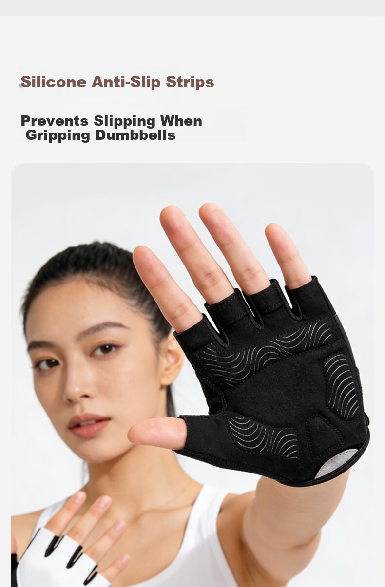LI-NING Cycling Gloves Half Finger Summer Outdoor Mountain Bike Gloves Men Women Short Finger Fitness Gear 8