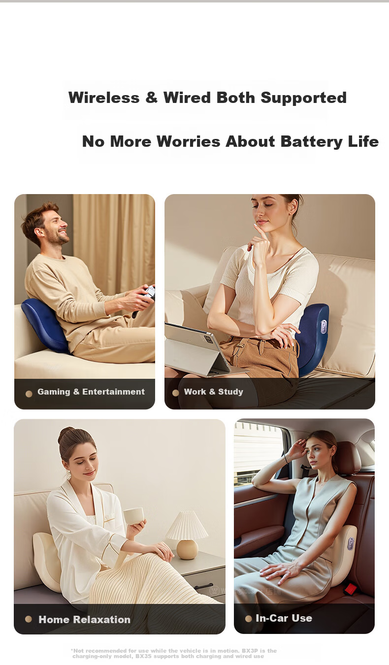 Westinghouse BX3PLUS Waist Massager Neck and Shoulder Cervical Spine Massager Full Body Back Massage Cushion Practical Valentine's Day Gift for Parents, Wife, Girlfriend - Cocoa White 22