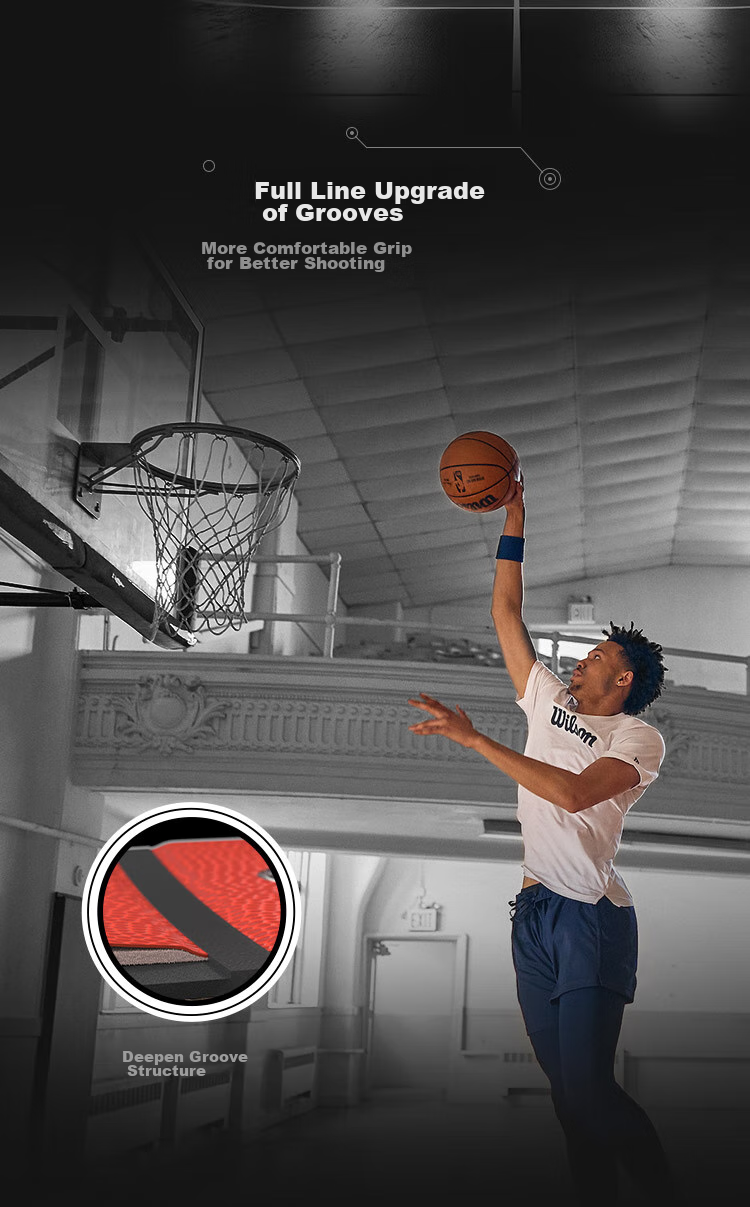 Wilson NBA Game Ball Replica, AUTHENTIC Indoor Competition Microfiber Size 7 Basketball 4