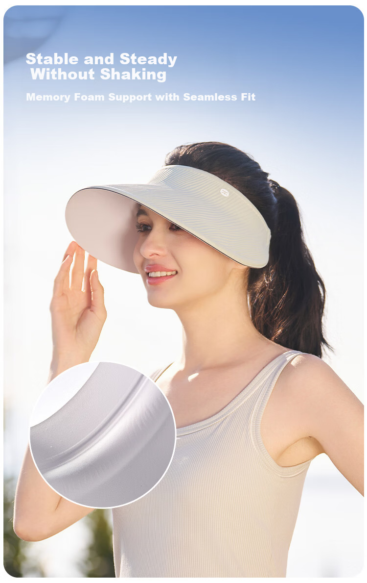 Zhenxiang Women's Spring Summer Solid Color Versatile Fashion Seamless Topless Sun Protection Sports Cap UV Protection K751 5