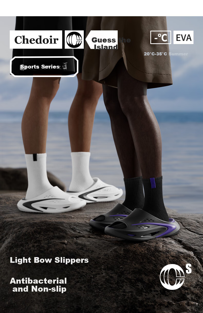 Chedoir Lightweight Arch Support Sports Sandals for Men Summer Outdoor Arch Support Couple Beach Slippers Summer 1