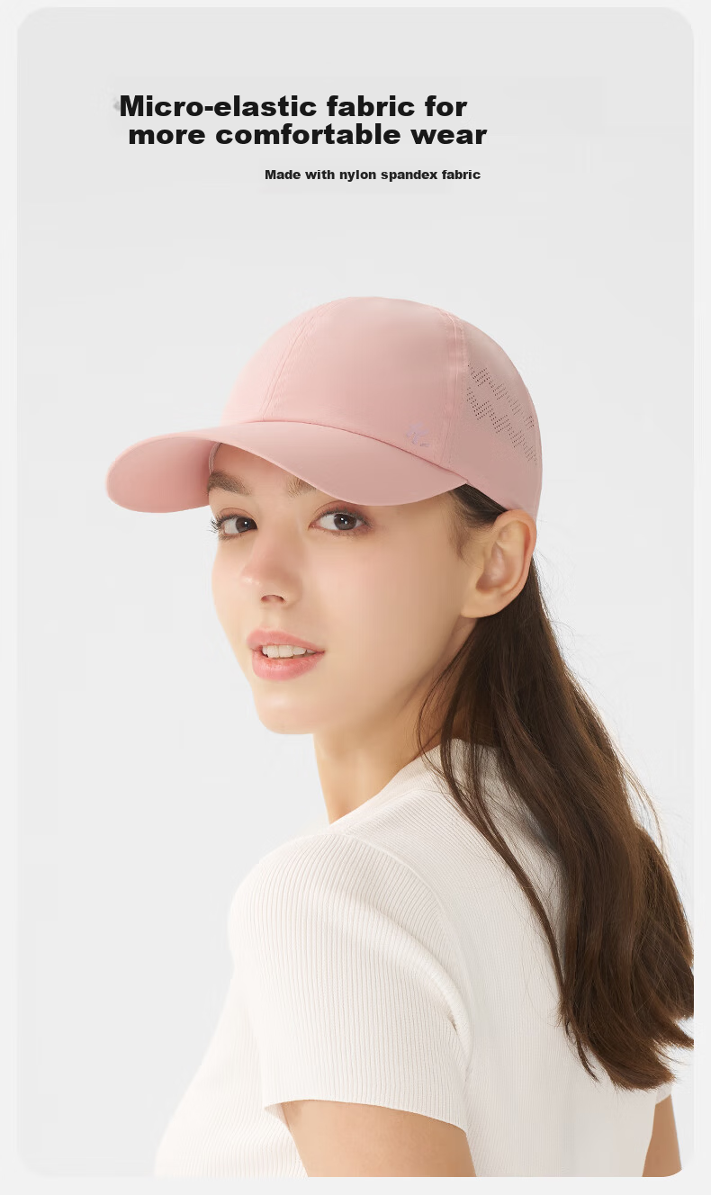 Kenmont Couple Lightweight Breathable Sun Protection Baseball Cap Dopamine Running Large Head Circumference Sun Hat KM-6118 2