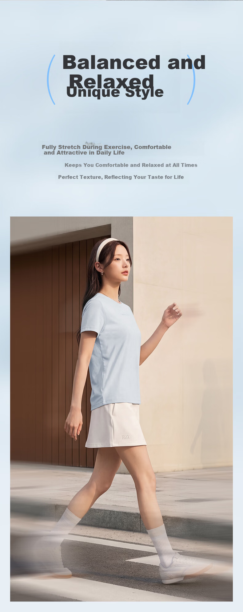 Erke Women's Crew Neck Short Sleeve Knit Shirt Summer Ice-Feel Sports T-Shirt Casual Soft Skin-Friendly Top 2