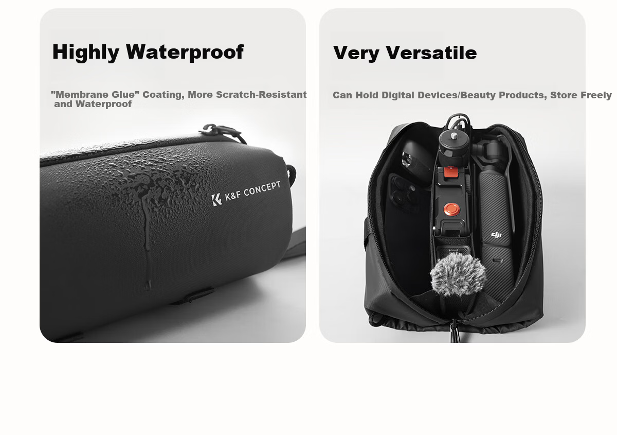 Zhuoer [Over 100,000 Sold Online] Compatible with DJI Pocket 4P/4/3, Hishin Luna Storage Bag Accessory, Protective Case for Travel, Portable Bag for Action 6/5pro/4 4
