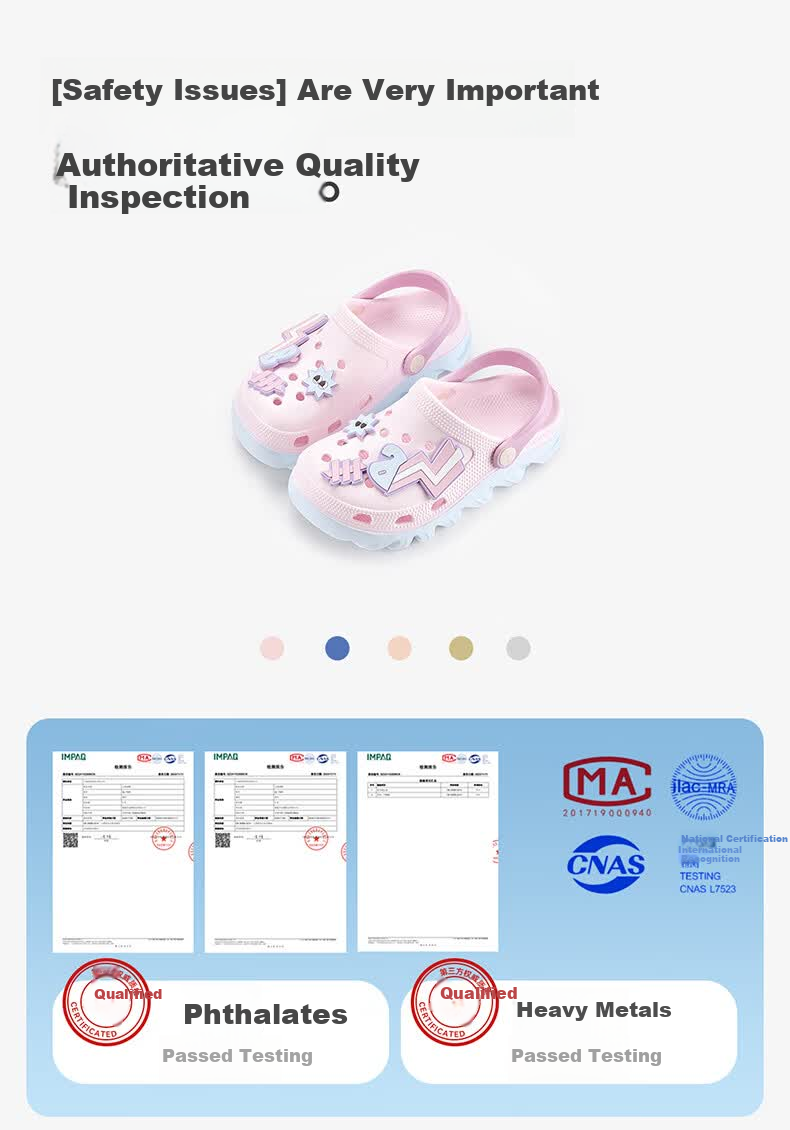 BALABALA Kids Summer EVA Clogs Boys Girls Closed-Toe Outdoor Sports Soft Sole Beach Shoes for Children 5