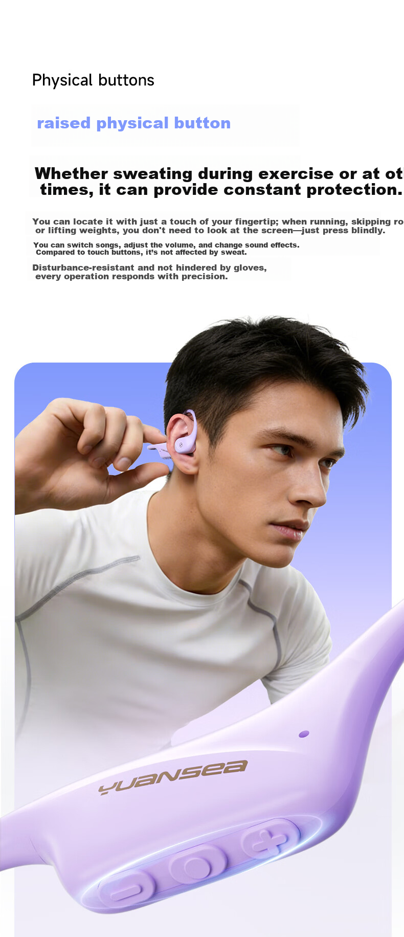 Gamma S1 Bone Conduction Swimming Headphones Open-Ear Sports Bluetooth Earphones IPX8 Waterproof 32GB MP3 Running Cycling Fitness 15