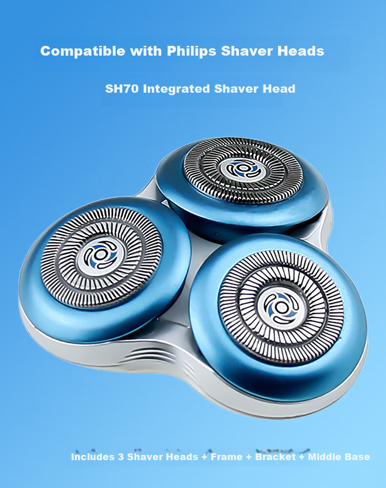 Donailun Replacement Philips Shaver Head RQ32 Compatible with RQ310/311/312/320/330 Upper Shaver Blade Head 1