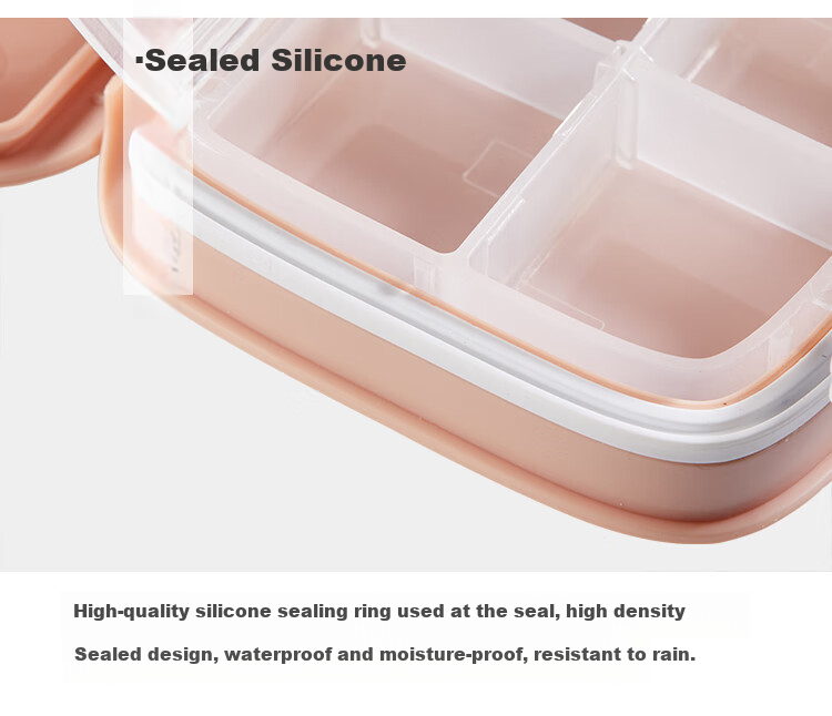 Daisy Leaf Portable Small Pill Box, Daily Light-Proof Pill Organizer, Mini Personal Medicine Storage Container, Moisture-Proof Compartment Box 7