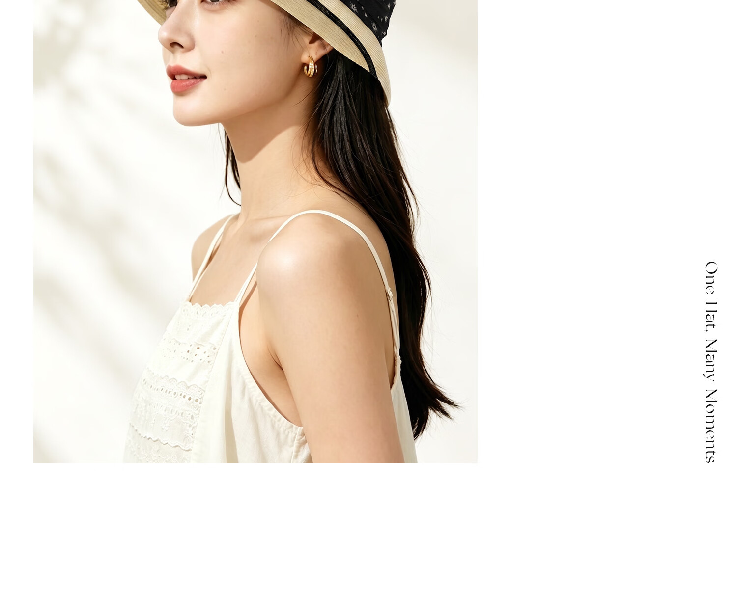 FANCET Women's Summer Elegant Rolled Brim Sun Hat Japanese Style Daisy Waist Stripe Bucket Hat Versatile Travel Cap 26
