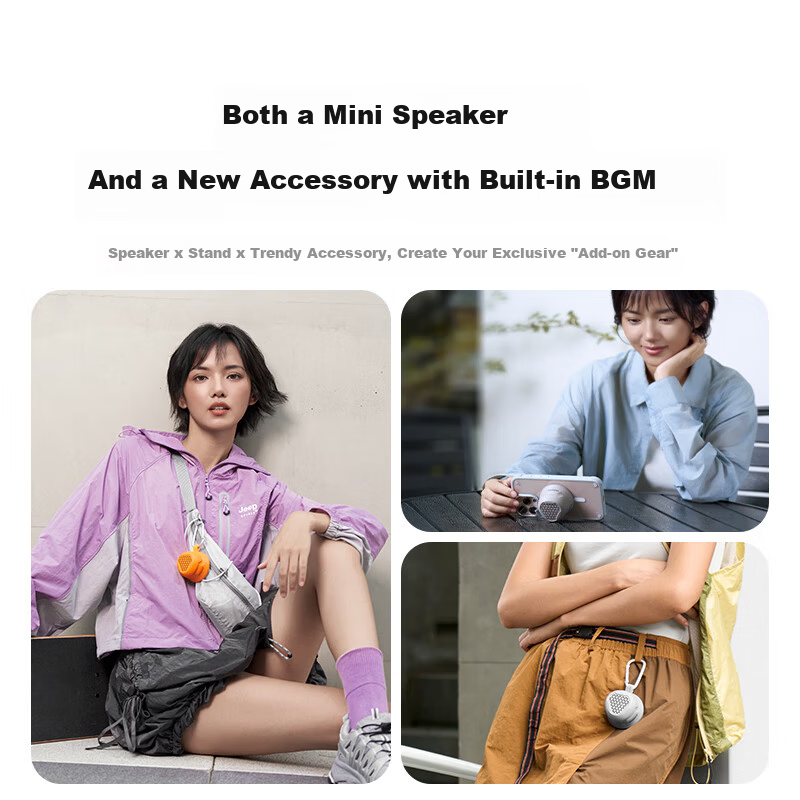 MOMAX Magnetic Wireless Speaker Outdoor Party Sports Mini Bathroom Soundbar Portable Speaker Phone Stand Waterproof Speaker Gift for Men and Women