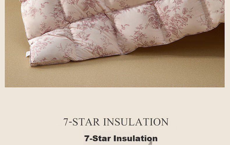 Mercury Home Textiles 95% White Goose Down Quilt Winter Thickened Double Bed Southern France Series 220×240cm 1100g 21