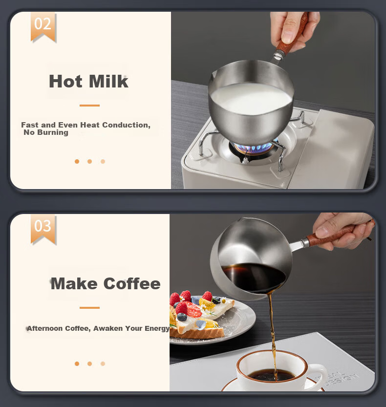KBH Oil Pouring Pot 304 Stainless Steel Household Oil Drizzling Pan Frying Egg Oil Drizzling Pot 200ml 6