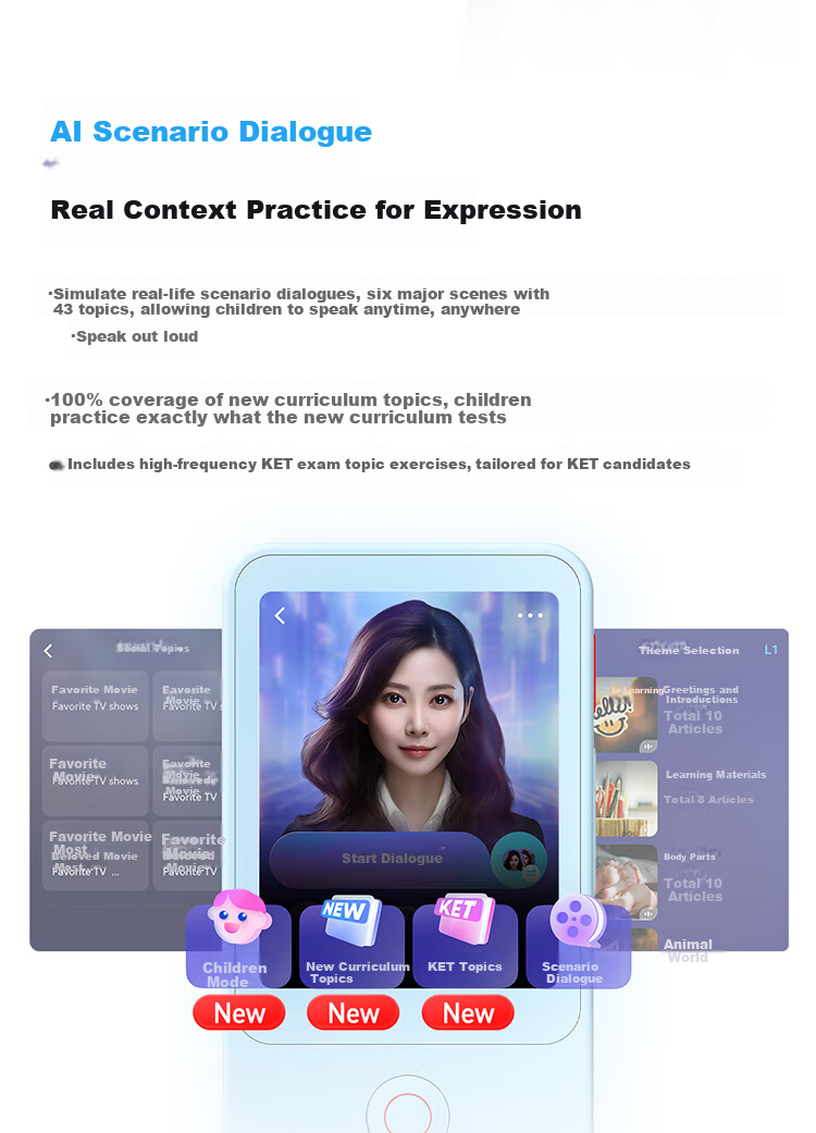 Youdao Listening Treasure E7Pro 64G [AI All-in-One Photo] English Learning Machine Listening and Reading Device Portable Listening Ear Training Study Machine Research Learning Machine Photo Learning M 16