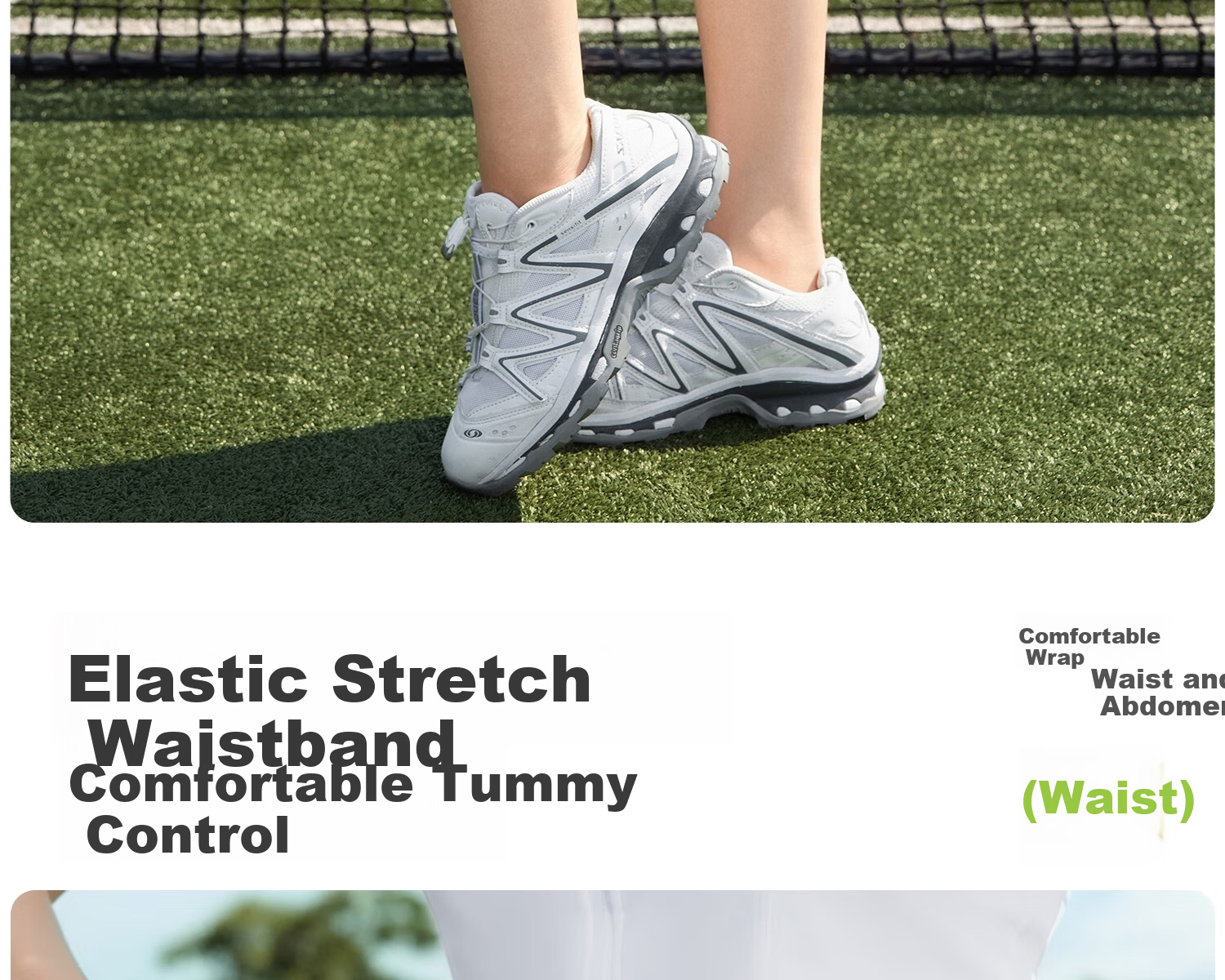 361° Women's Sports Fitness Shorts Badminton Tennis Cycling Outdoor Running Hip-Lifting Slimming Mid-Length Shorts 4