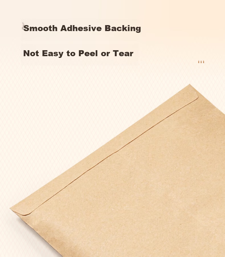 Kelangxinsheng Kraft Paper Standard Envelope, 230*160mm, 120g Thick Pure Wood Pulp Office Bill Folder, Business Letter Envelope, Invoice Bag, Payroll Bag, No. 7, Pack of 20 9