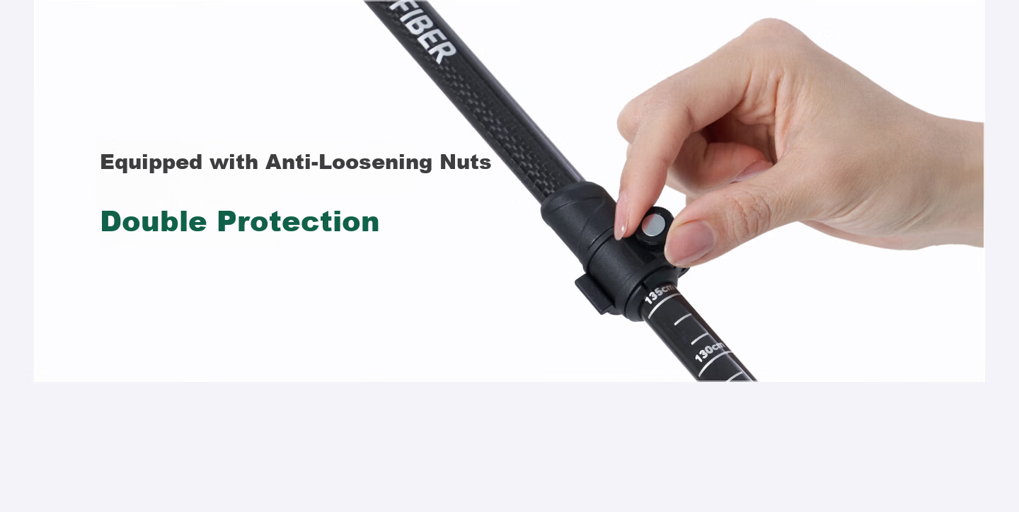 Keep Carbon Fiber Ultra-Light Telescopic Outdoor Hiking Pole, Mountain Climbing Equipment, Walking Stick for Elderly And Childre 17