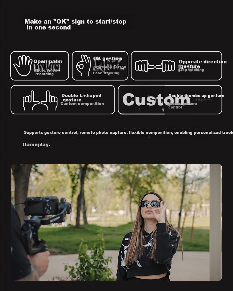 FeiyuTech Scorpion 3 Professional 3-Axis Stabilizer for Mirrorless and DSLR Cameras Live Streaming Handheld Gimbal AI Tracking Camera Stabilizer 11