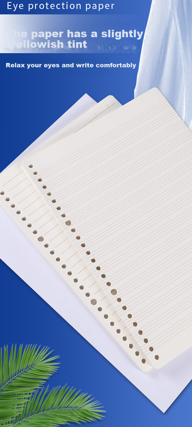 M&G B5 60-Page Grid Loose-Leaf Notebook with Vibrant Binder (Metal Clip) Frosted Cover with Four-Color Divider Pages HB5600D 1-Pack 10