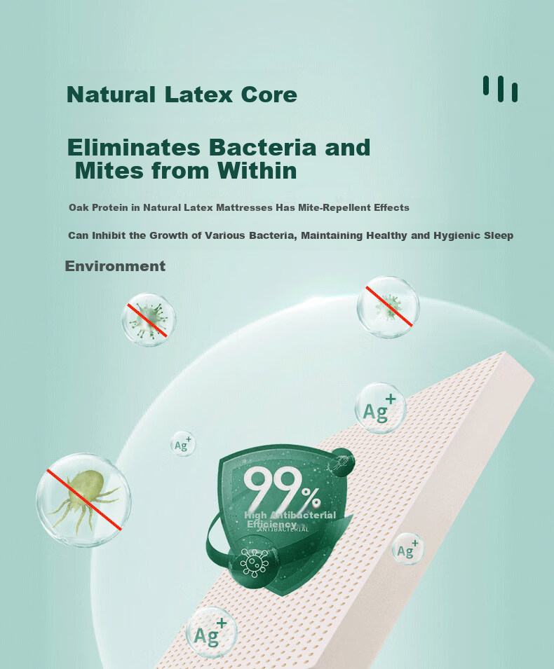 Yikafu Latex Mattress, 1.8x2m Natural Latex, 1.8m for Home Use, Tatami Style, 5cm Thick, Medium Firmness, 1.8*2 Meters 4