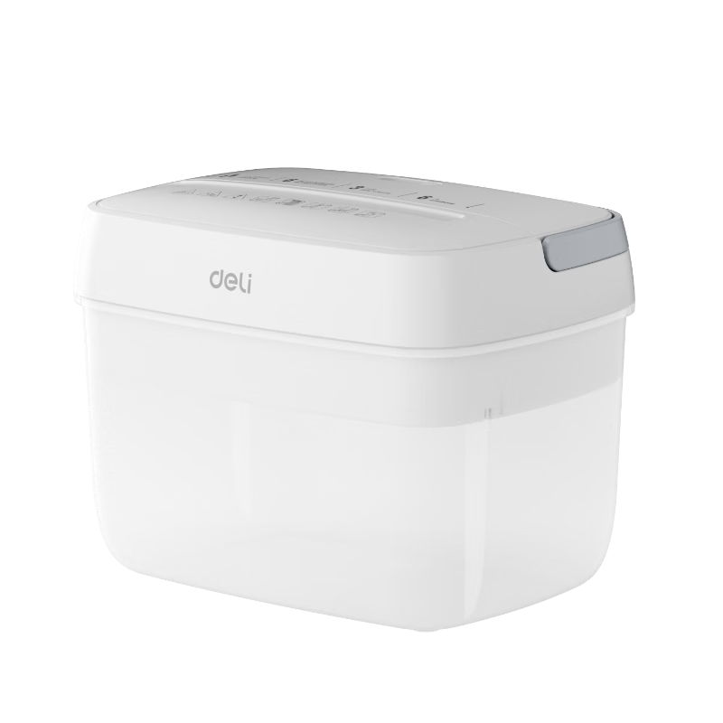 Deli Shredder Small A5 Desktop Shredder 6-Sheet Capacity Level 4 Security Stylish Low-Noise Shredder GA161