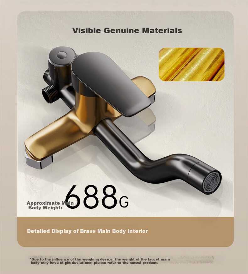 Jingmi Premium Shower Set Brass Gunmetal Shower Head Full Home Pressurized Bathroom Shower System 5