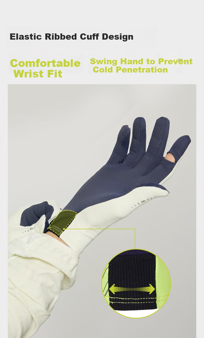 Feibit Thin Fleece Gloves 3.0 Unisex Running Outdoor Warm Touchscreen Cycling Cold-Resistant Classic Black S 9