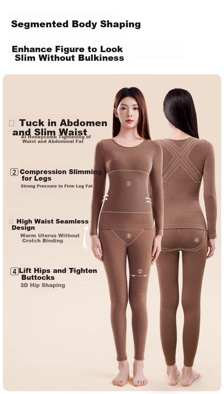 Zanshu Slimming Wool Women's Thermal Underwear Set Autumn Winter 2025 New 4