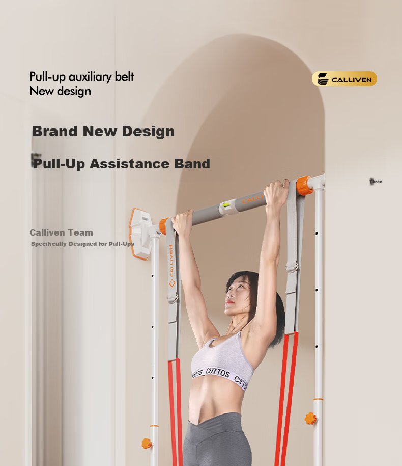 CALLIVEN Pull-Up Assistance Bands Dual Bar Pull-Up Aid Home Indoor Resistance Stretch Bands 1