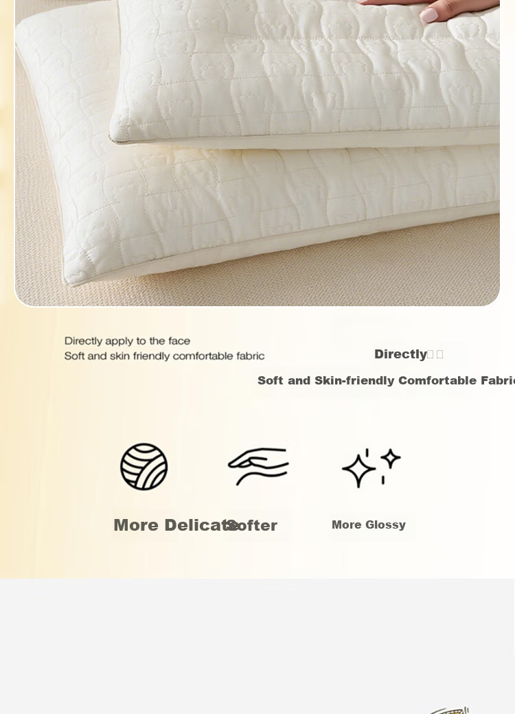 Ranpai Children's Pillow, Cervical Spine Protection, Deep Sleep, Nap, Student Pillow, Beige, for Ages 4-16, 40*60cm 4