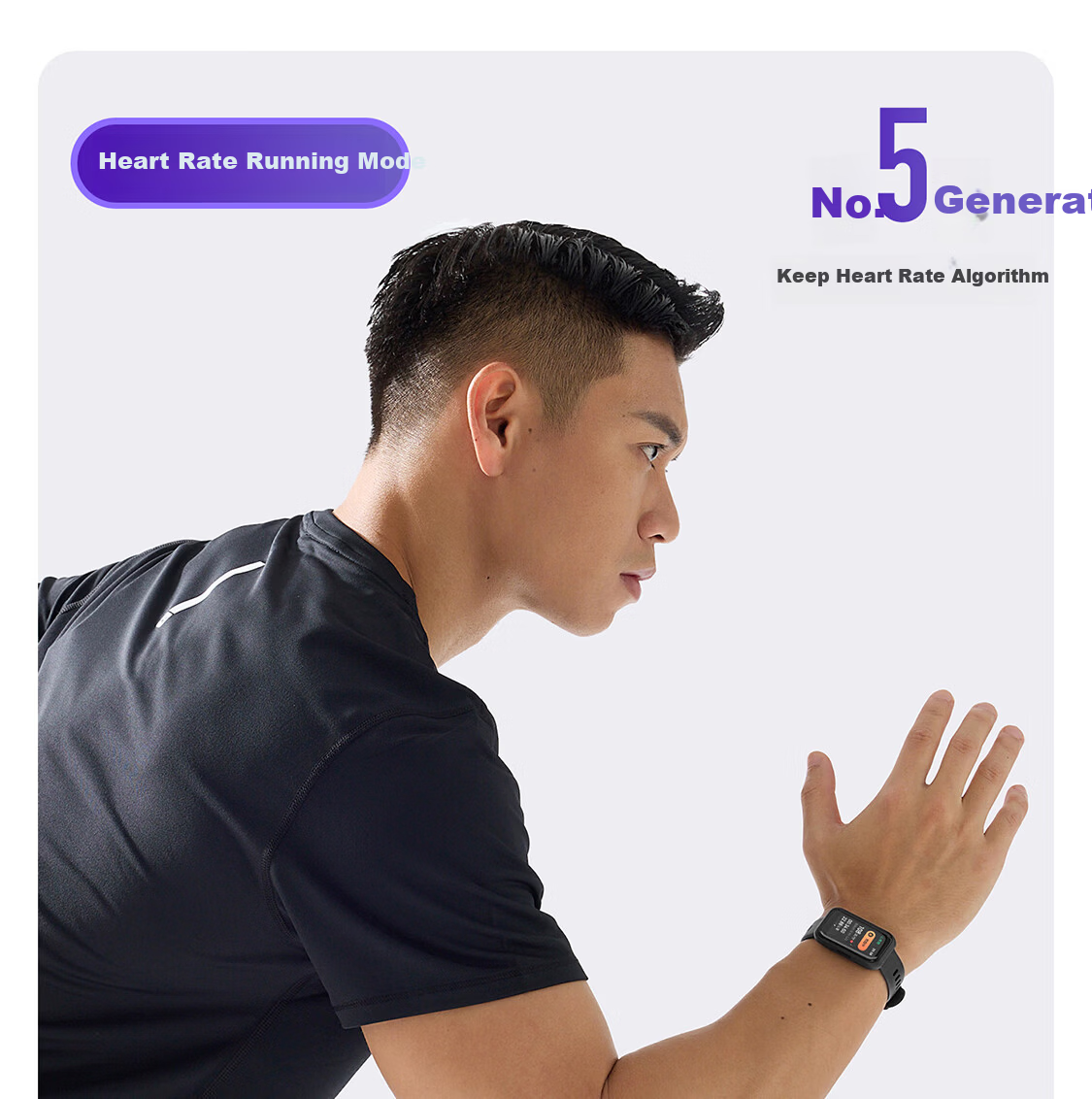 Keep Smart Fitness Tracker Sports Bracelet Fitness Blood Oxygen Heart Rate Monitor Multi-Sport Modes B5 Lite - Off-White with Added Table Tennis and Basketball Modes 2