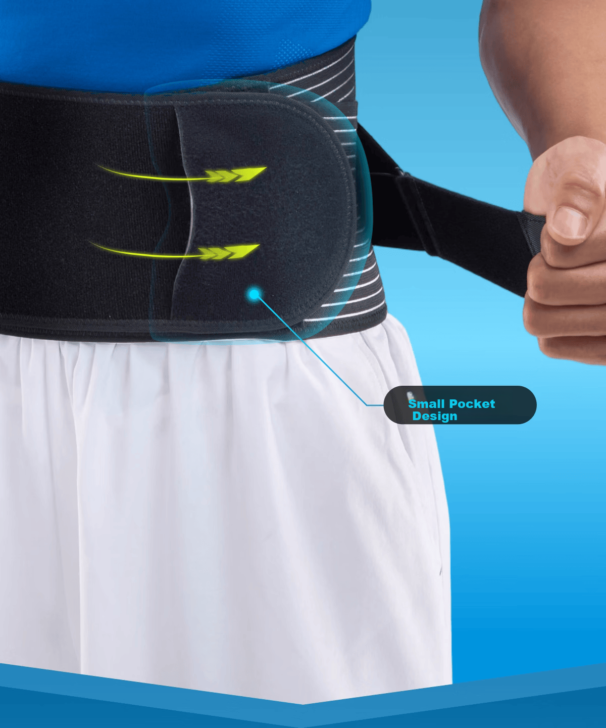 LP 1517CK Men's Waist Support Belt Fitness Training Professional Basketball Waist Trainer Running Squat Abdominal Belt Black L/XL 18