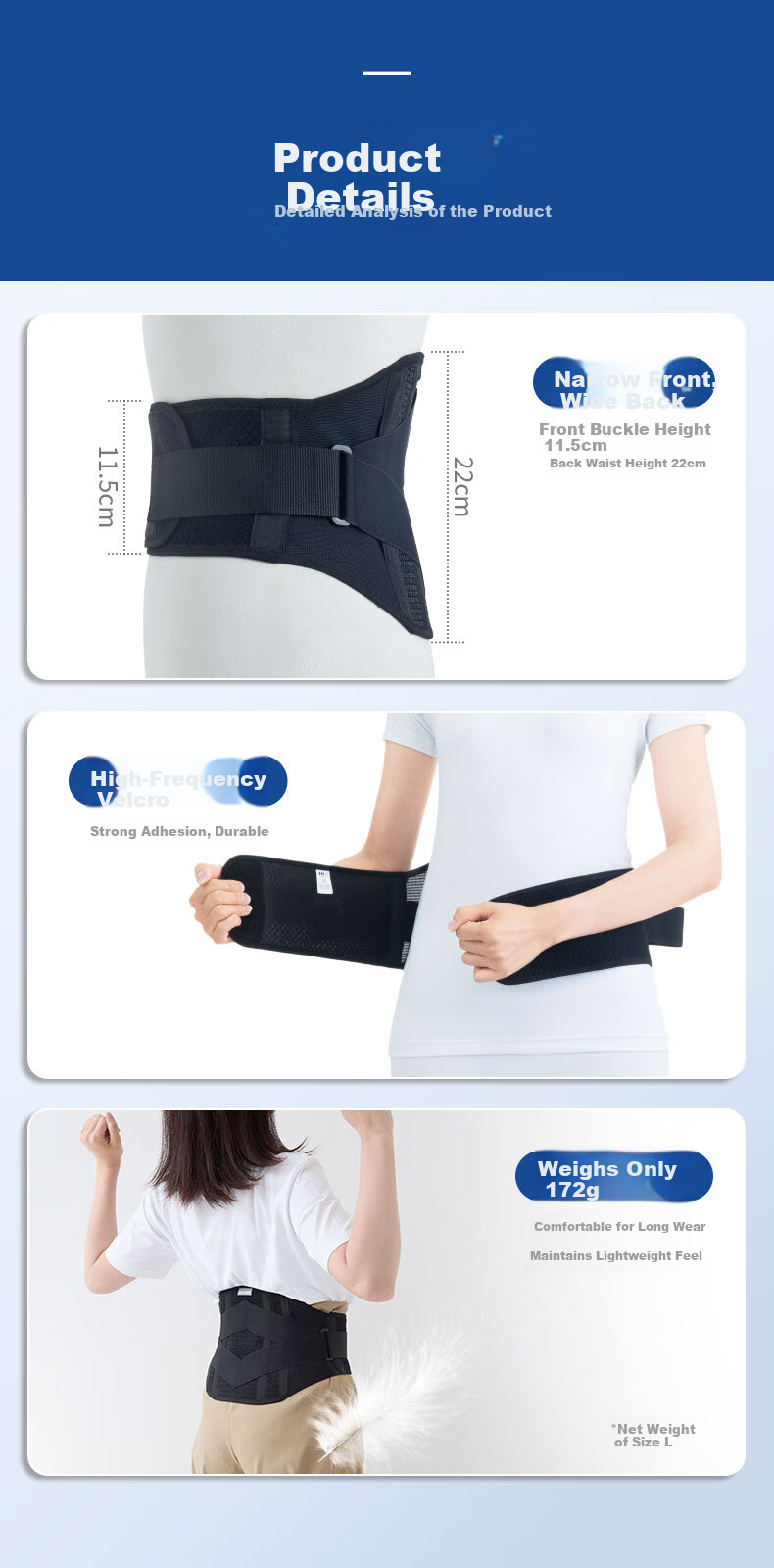 MEDIAID Japan Imported Lightweight Breathable Lumbar Support Belt for Disc Herniation, Unisex Back Pain Relief Waist Brace, Size M 12